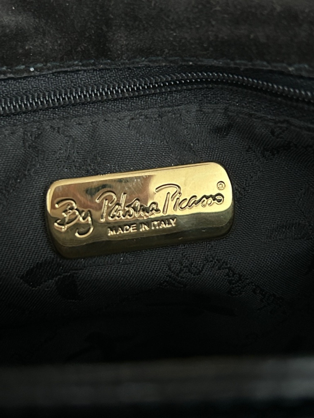 Paloma Picasso Vintage Black Snakeskin Print Leather Crossbody Bag Purse 🌺🌺 - Picture 10 of 14